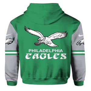 Eagle Kelly Green All Over Print Hoodie