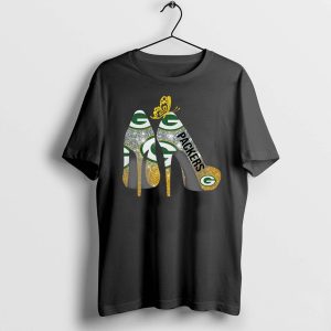 Butterfly High Heels Green Bay Packers Shirt