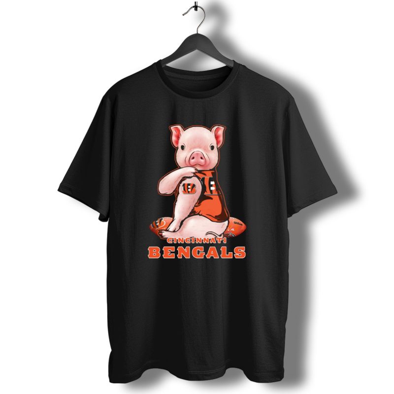 Cincinnati Bengals Pig Holding Football T Shirt 1 T Shirt 1