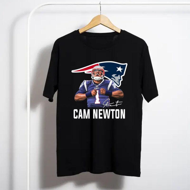 Cam Newton New England Patriots Signature Shirt T Shirt 1