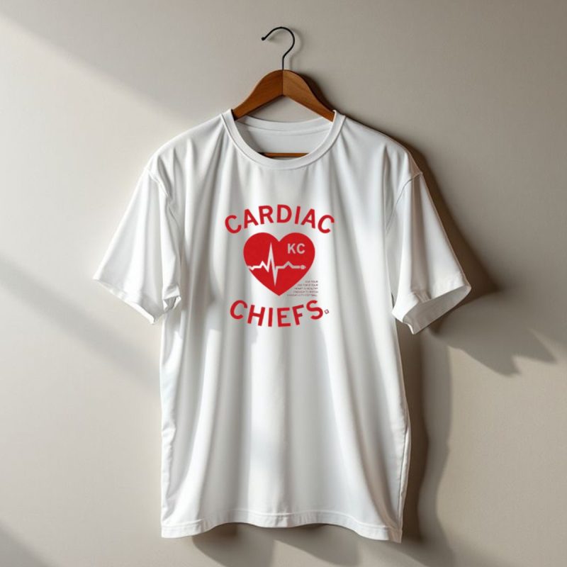 Cardiac Chiefs Kc Heartbeat Kansas City Football T Shirt T Shirt 1 1
