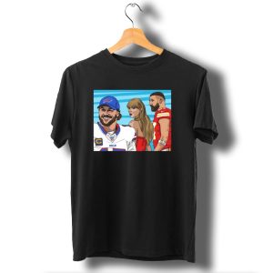 Carlcordesart Distracted Girlfriend Buffalo Bills Kansas City Chiefs T-Shirt