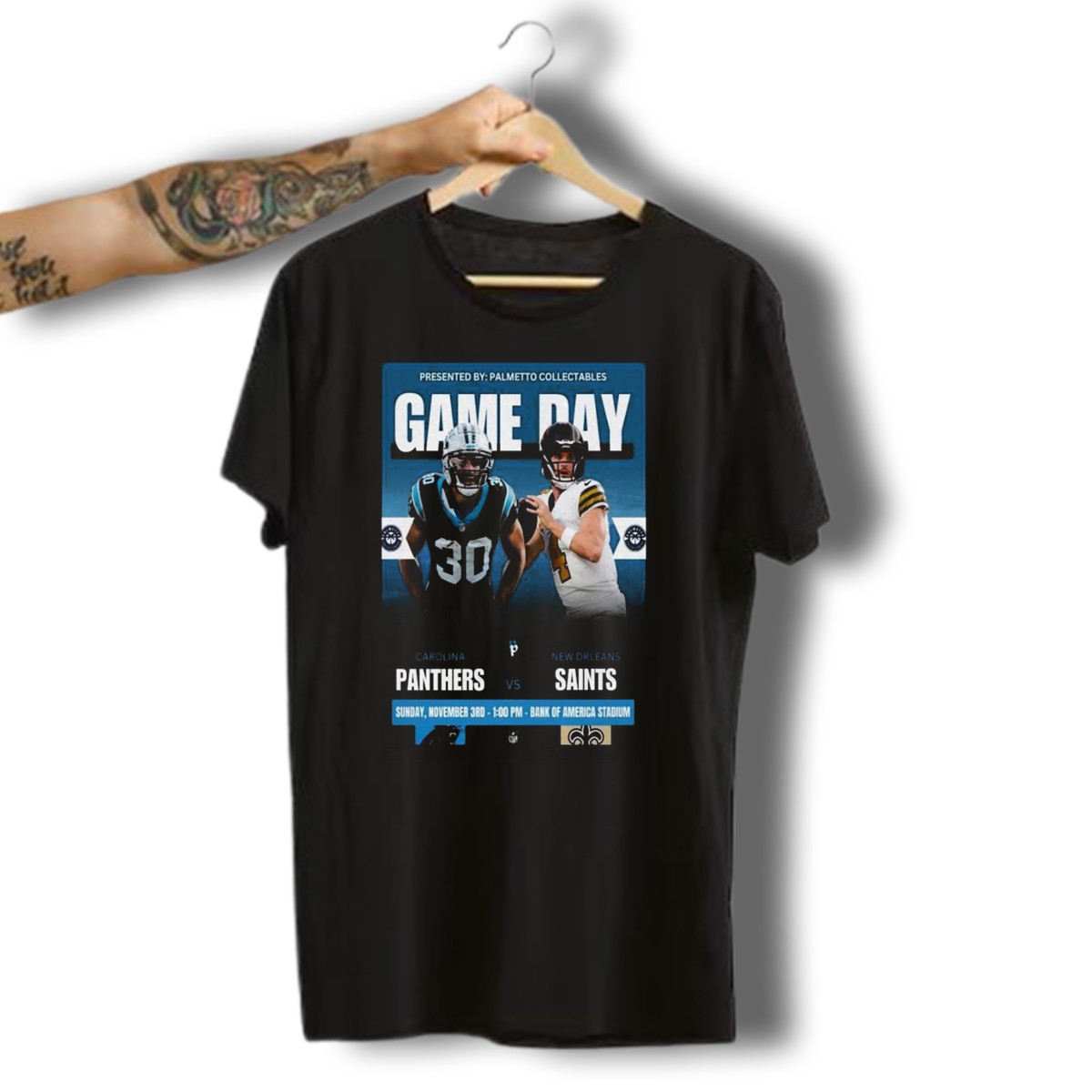 Carolina-Panthers-Vs-New-Orleans-Saints-Game-Day-Bank-Of-America-Stadium-November-3-T-Shirt-1_t-shirt-3_4