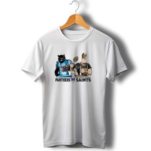 Carolina Panthers Vs New Orleans Saints Nfc Wildcard Game Mascot Showdown Nfl Playoffs T Shirt