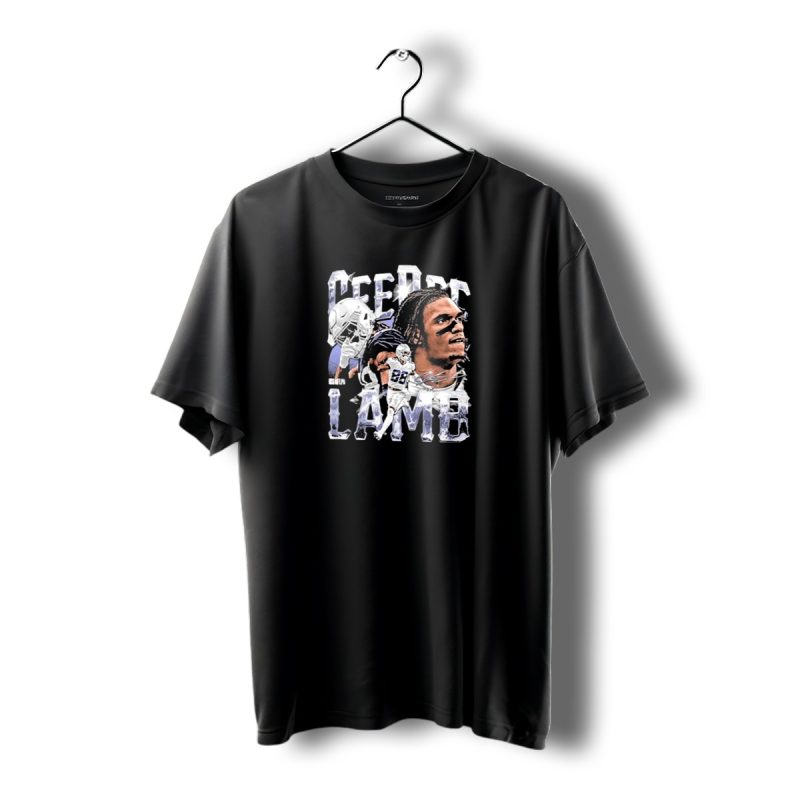 Ceedee Lamb Dallas Cowboys Homage Signature 2024 Portrait Football Action T Shirt 1 T Shirt 1 1