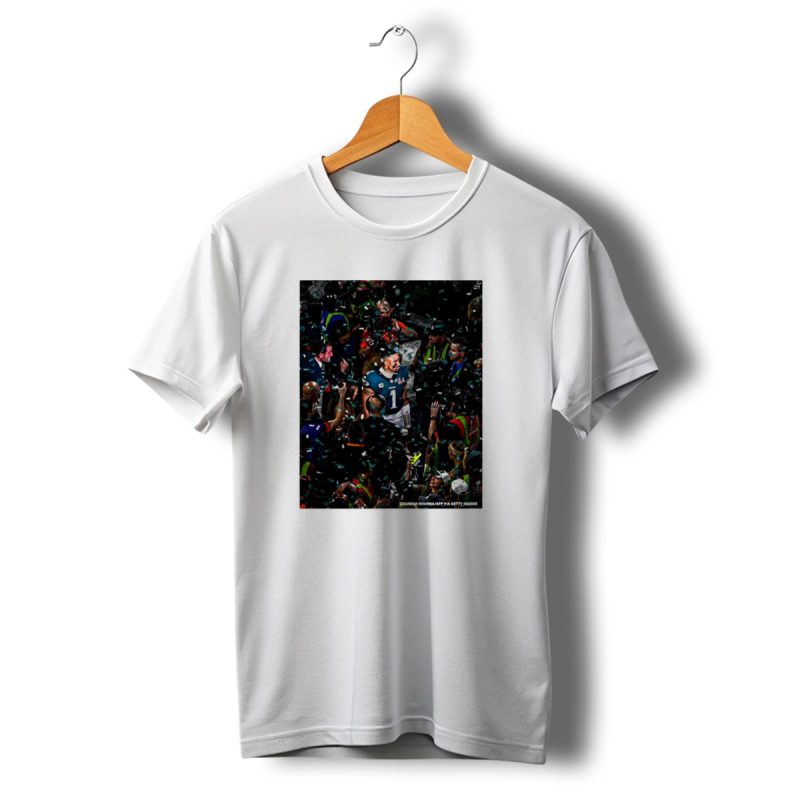 Chandan Khanna Afp Jalen Hurts Confetti Philadelphia Eagles Lix T Shirt T Shirt 1 1