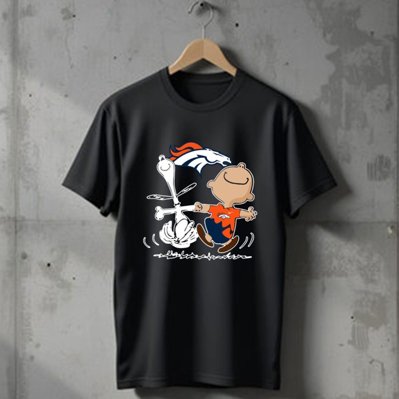 Charlie Brown Snoopy Denver Broncos T Shirt T Shirt 1
