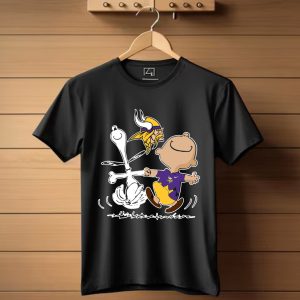 Charlie Brown & Snoopy Minnesota Vikings T-Shirt