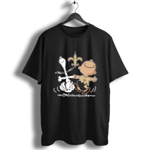Charlie Brown & Snoopy New Orleans Saints T-Shirt