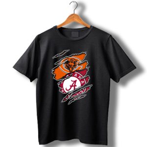 Chicago Bears Alabama Crimson Tide Crossover T Shirt