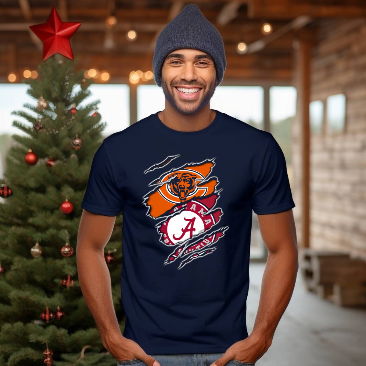 Chicago-Bears-Alabama-Crimson-Tide-Crossover-T-Shirt-1_t-shirt-3_4