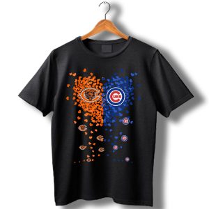 Chicago Bears And Chicago Cubs Tiny HearT-Shirt