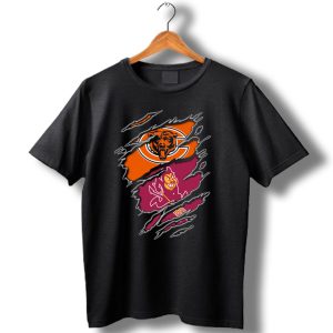 Chicago Bears Arizona State Sun Devils Logo Mashup T Shirt