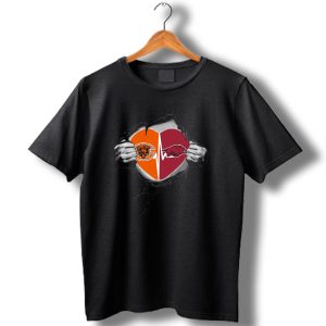 Chicago Bears Arkansas Razorbacks Heart Logo Combination T Shirt