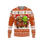 Chicago Bears Baby Groot And Grinch Best Friends Ugly Sweater
