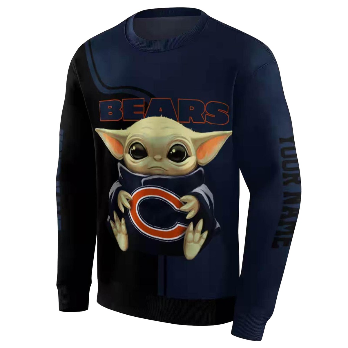 Chicago-Bears-Baby-Yoda-Blue-Black-AOP-Sweatshirt-2