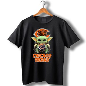 Chicago Bears Baby Yoda Football Fan T Shirt