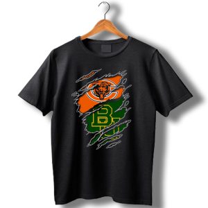 Chicago Bears Baylor University Bears Logo Combination T Shirt