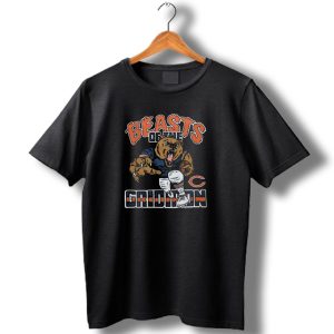 Chicago Bears Beasts Of The Gridiron Vintage Bear Mascot Football T Shirt