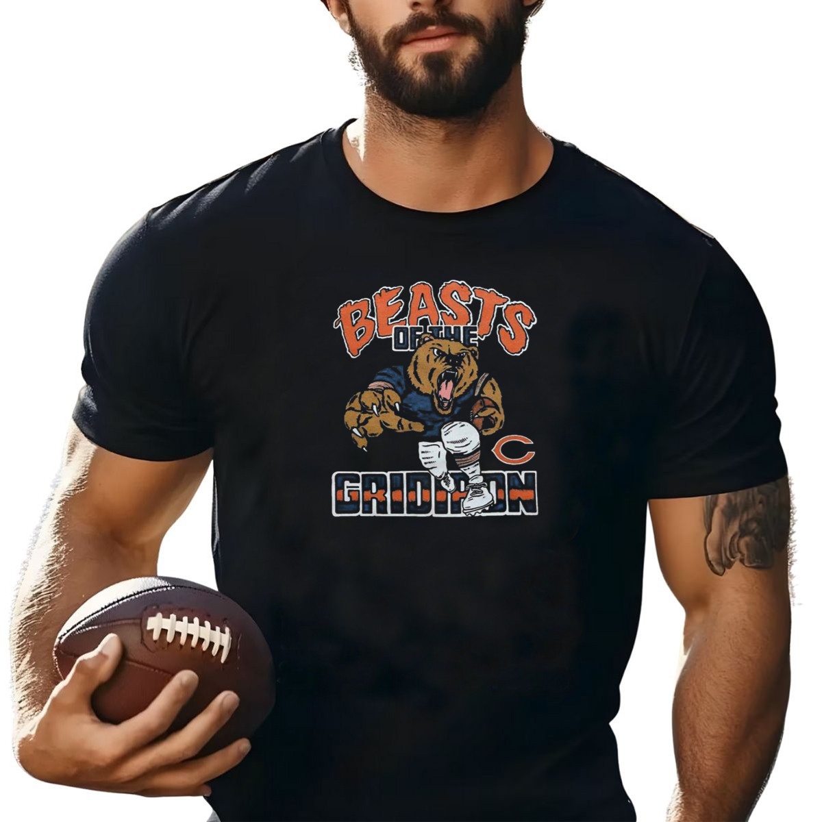 Chicago-Bears-Beasts-Of-The-Gridiron-Vintage-Bear-Mascot-Football-T-Shirt-1_t-shirt-1_2