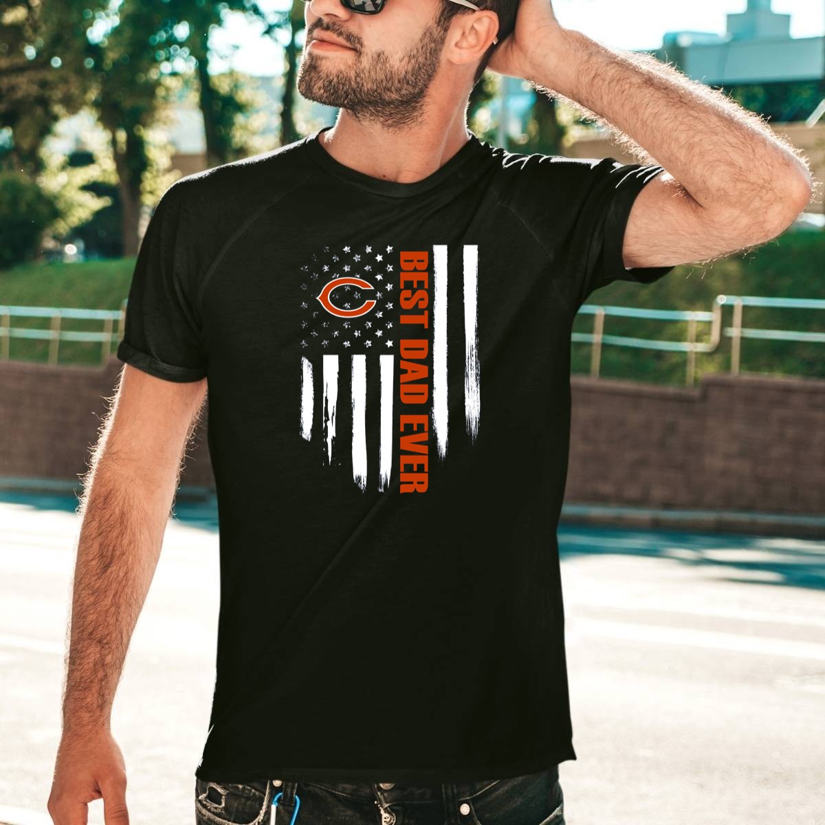 Chicago-Bears-Best-Dad-Ever-American-Flag-T-Shirt-1_t-shirt-4_5