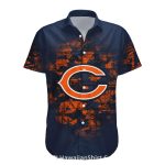 Chicago Bears Bold Logo And Abstract Hawaiian Shirt