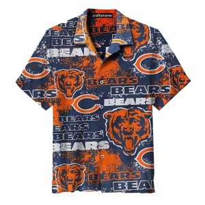 Chicago Bears Bold Logo Vintage Hawaiian Shirt