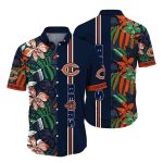 Chicago Bears Botanical Blitz Hawaiian Shirt