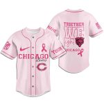 Chicago Bears Breast Cancer Pink Baseball Jersey