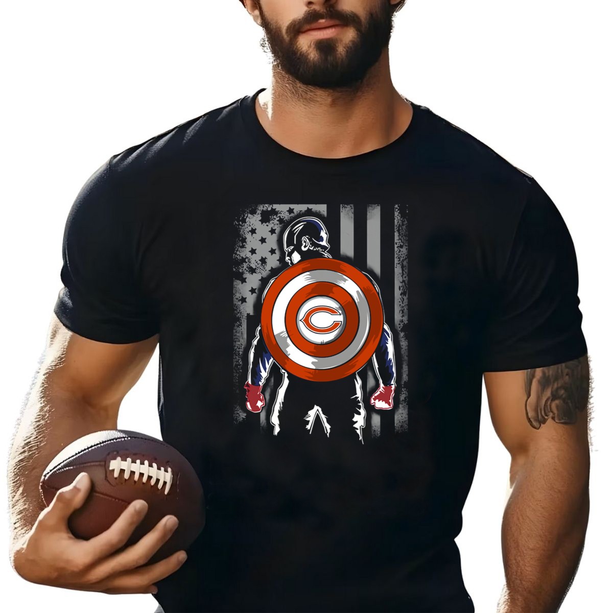 Chicago-Bears-Captain-America-Flag-Shield-Crossover-T-Shirt-1_t-shirt-1_2