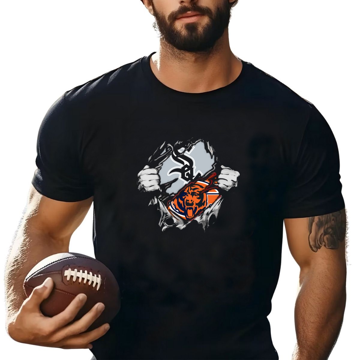 Chicago-Bears-Chicago-White-Sox-Emblem-Fusion-T-Shirt-1_t-shirt-1_2