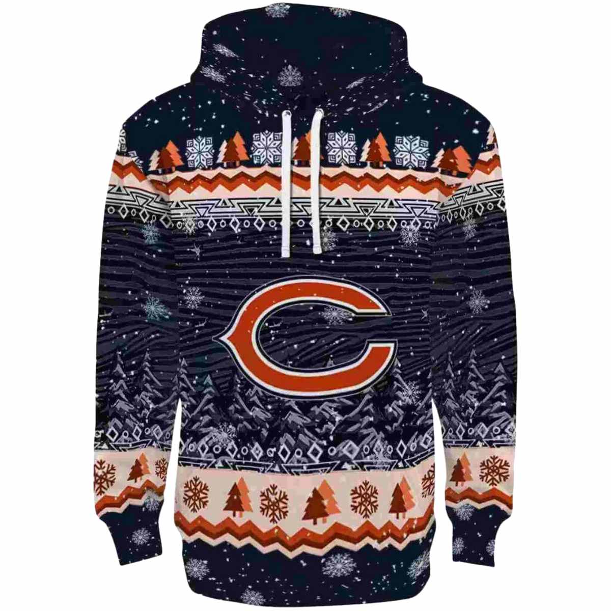 Chicago-Bears-Christmas-Trees-Blue-AOP-Hoodie-2