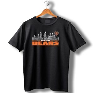 Chicago Bears City Skyline Team Players List T Shirt