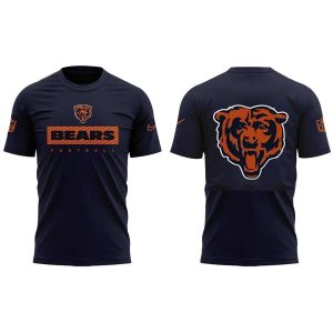 Chicago Bears Coach Matt Eberflus Traning Campaign Navy AOP T Shirt