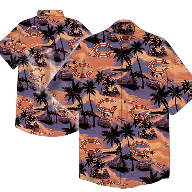 Chicago Bears Coconut Island Retro Hawaiian Shirt 1