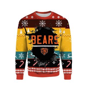 Chicago Bears Combine Training Ugly Sweater