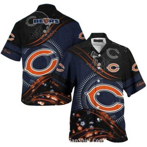 Chicago Bears Cosmic Swirl Hawaiian Shirt