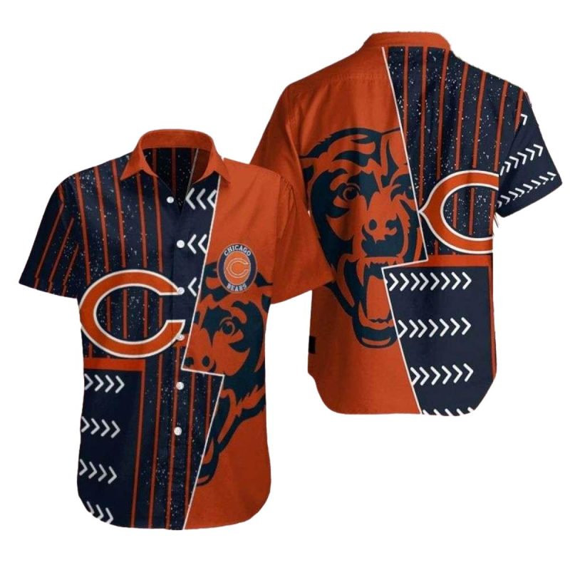 Chicago Bears Cosmic Trail Hawaiian Shirt 1