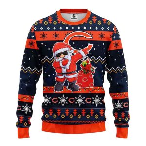 Chicago Bears Dabbing Santa Claus Ugly Sweater