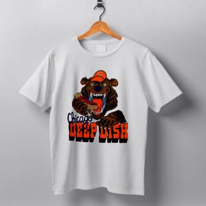 Chicago Bears Deep Dish Pizza Bear T Shirt