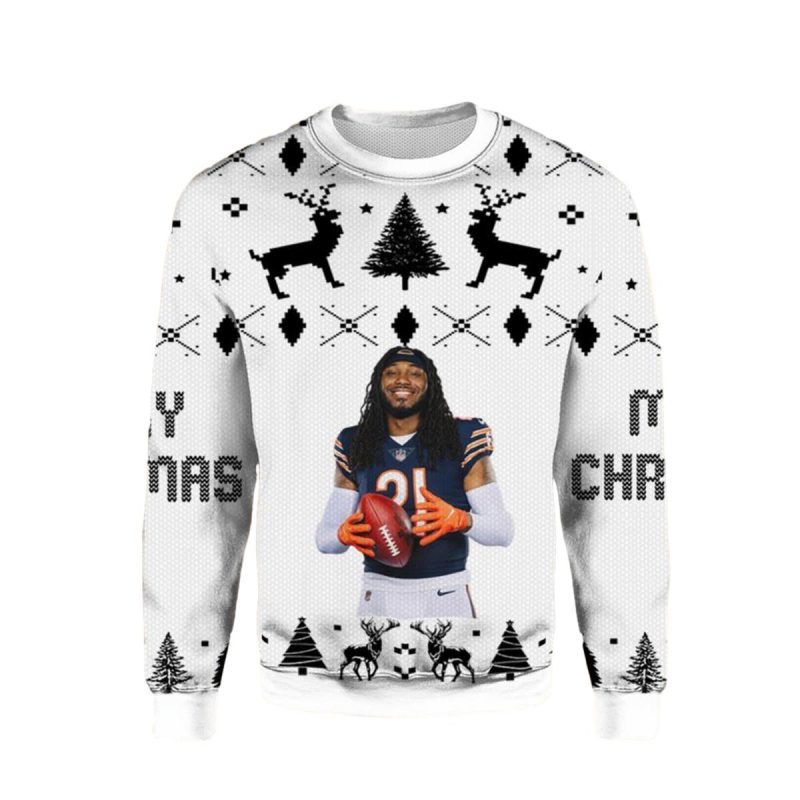 Chicago Bears Donta Foreman 21 Ugly Sweater 1