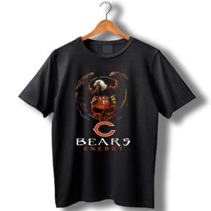 Chicago Bears Energy C Logo Eagle Skulls T Shirt
