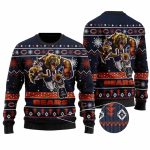 Chicago Bears Fierce Gridiron Bear Ugly Sweater
