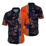 Chicago Bears Floral Fanfare Hawaiian Shirt