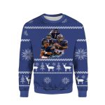 Chicago Bears Foolball Team Blue Christmas Pattern Ugly Sweater