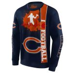 Chicago-Bears-Football-Heartbeat-Blue-AOP-Sweatshirt-2