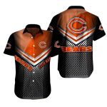 Chicago Bears Game Day Mesh Halftone Hawaiian Shirt