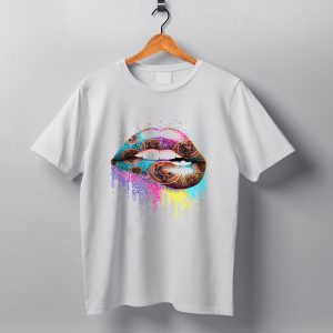 Chicago Bears Glitter Lips T Shirt