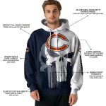 Chicago-Bears-Graphic-Punisher-Blue-White-AOP-Hoodie-4