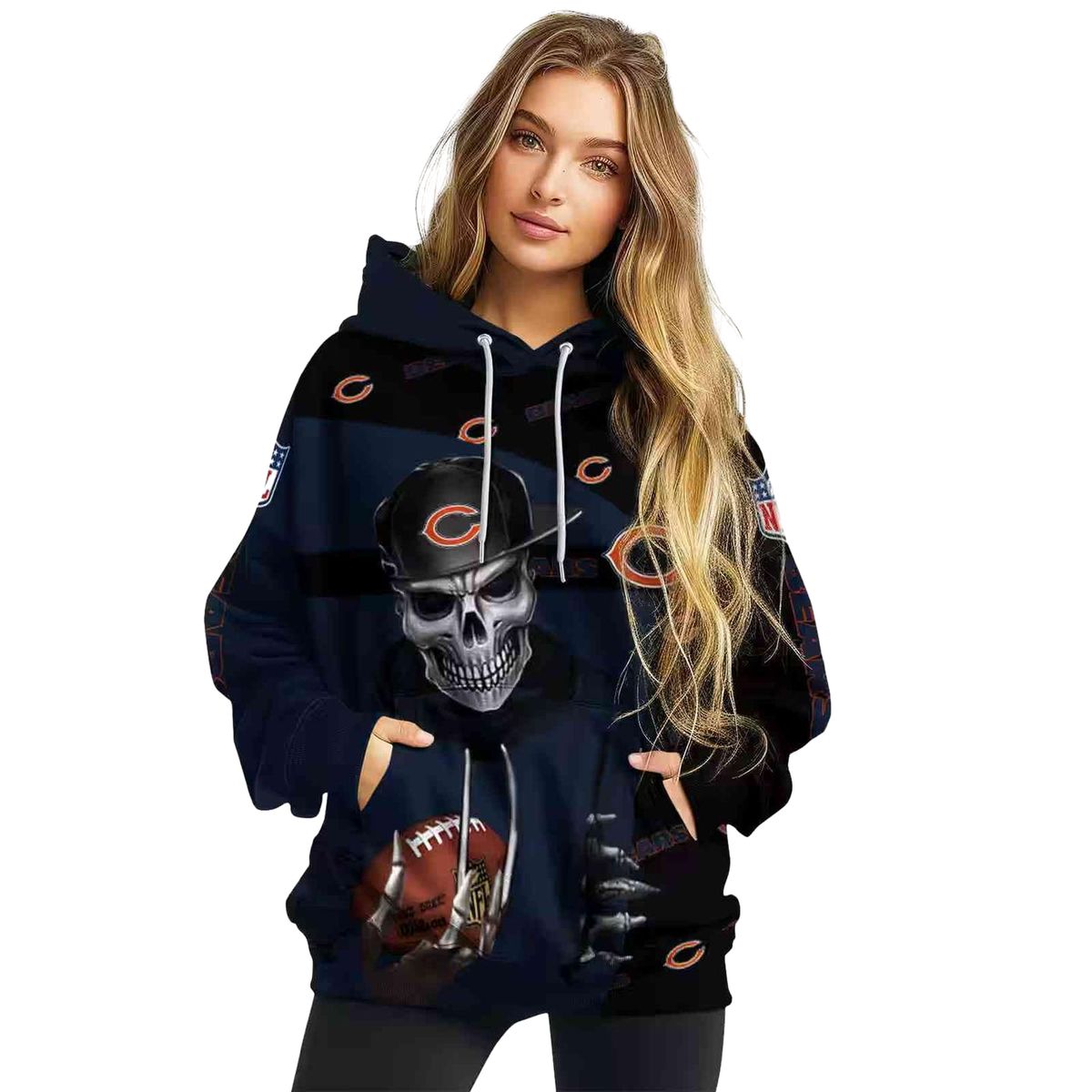 Chicago-Bears-Grim-Vibe-Blue-Black-AOP-Hoodie-3